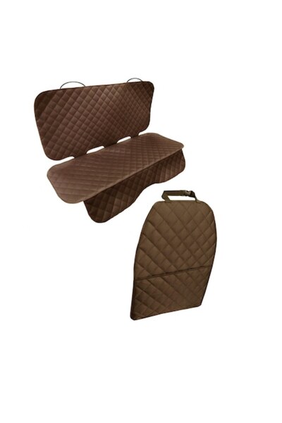 Metru Patrat Set 2 huse de protecție auto, matlasate, universale, maro