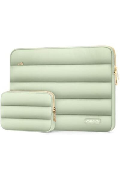 Mosiso 13-14 inch Laptop Case, 13.3 inch Puffy Laptop Sleeve Compatible with MacBook Air 13 13.6 M3