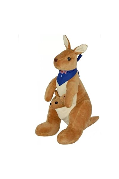 OEM Stuffed Toy, Kangaroo, Mother and Baby, 50 cm, Brown