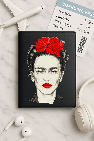 Cekuonline حافظة جواز سفر من الجلد الأسود من Vinlex لجميع جوازات السفر الوطني...