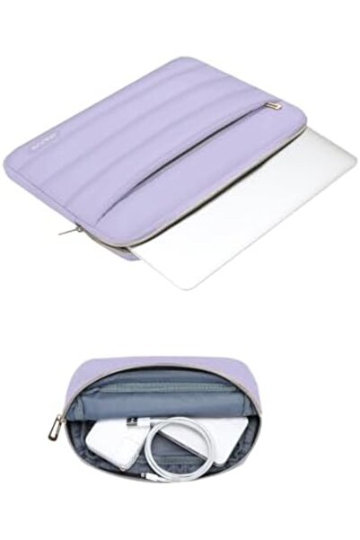 Mosiso حقيبة كمبيوتر محمول مقاس 13-14 بوصة، جراب كمبيوتر محمول منتفخ مقاس 13.3 بوصة متوافق مع MacBook Air 13 13.6 M3