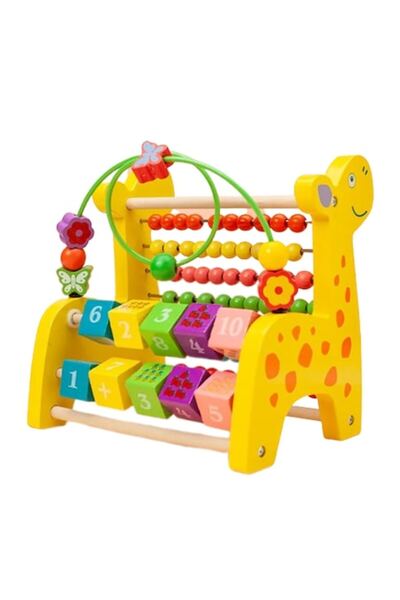 Joynix Numaratoare din lemn, 3 in 1 Girafa