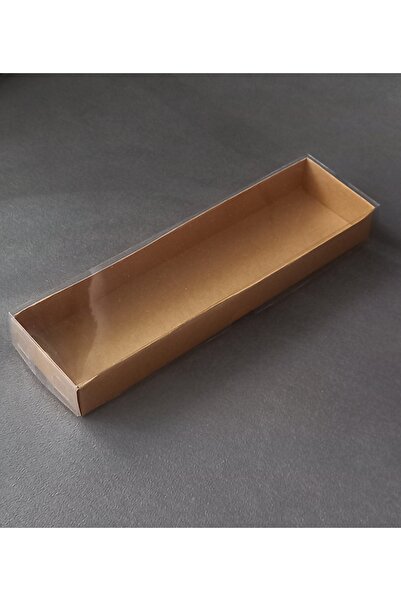 BOXSTATION 21.5x6x3 Asetat Kapaklı Kraft Kutu 50 Adet