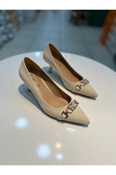 Alphus أحذية نسائية أنيقة ذات كعب قصير ورفيع من فوليكس