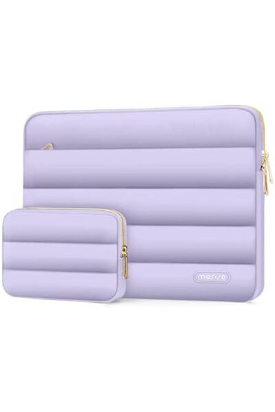 Mosiso 13-14 inch Laptop Case, 13.3 inch Puffy Laptop Sleeve Compatible with MacBook Air 13 13.6 M3