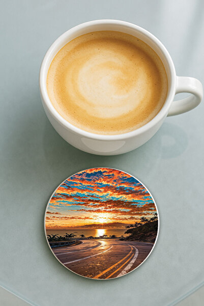 Cekuonline قاعدة كوب دائرية من البليكسي جلاس مع نمط مطبوع للعطلات