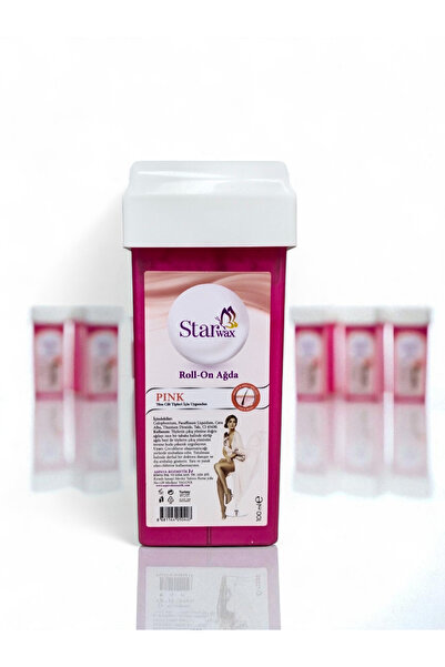 STARWAX Roll On Kartuş Sir Ağda Pink | Hassas Ciltler İçin Özel | 6'lı Profesyonel Paket