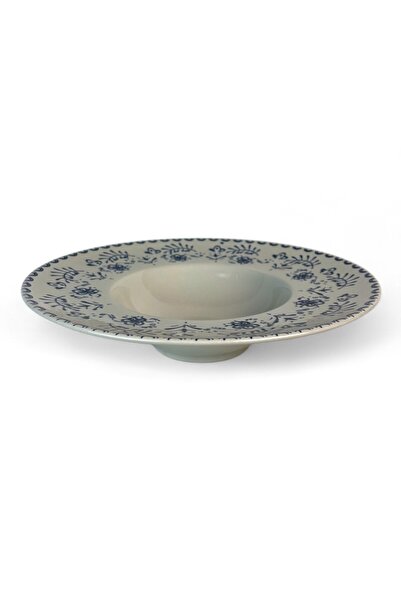 La Mediterranea Deep pasta plate, blue Greek pattern, 28 cm