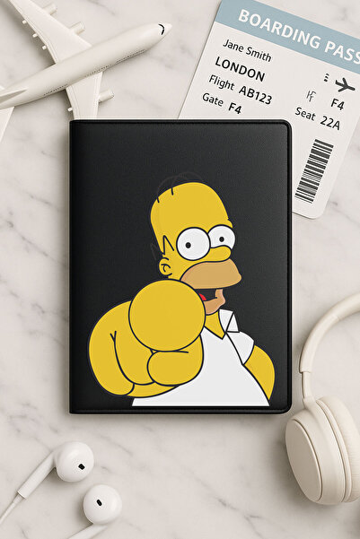 Cekuonline حافظة جواز سفر من جلد فينليكس باللون الأسود لجميع جوازات السفر الو...