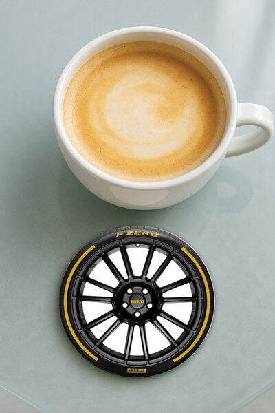 Cekuonline قاعدة كوب دائرية من البليكسي مع نمط مطبوع وحافة رياضية مفردة