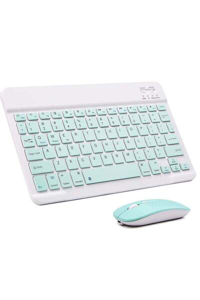 Generic مجموعة لوحة مفاتيح وماوس لاسلكية لأجهزة Apple iPad iPhone iOS 13