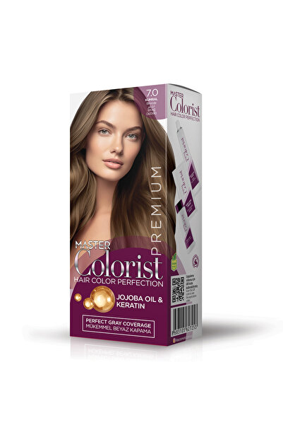 Master colorist Premium Yarı Kit Set Saç Boyası 7.0 Kumral