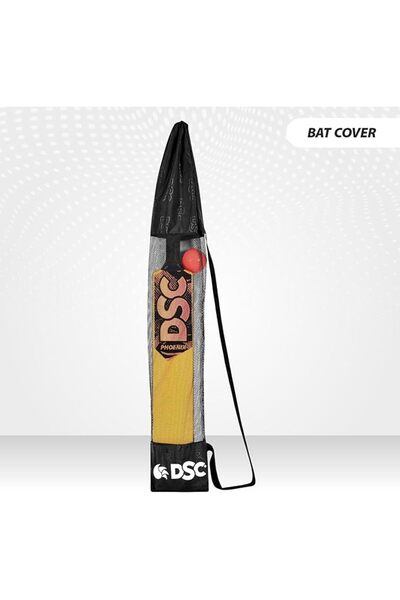 DSC Phoenix Plastic Bat with PVC Ball, Color-Yellow, Size-2 (4-6 Yrs)
