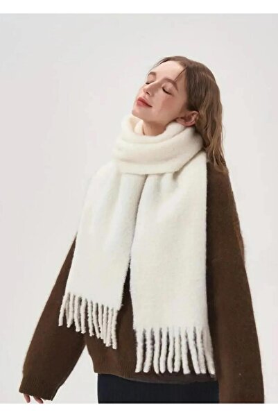 Wearflawless Set de 2 eșarfe, șaluri și șaluri pentru umăr, cu textura moale, importate, alb-roșu, pentru femei