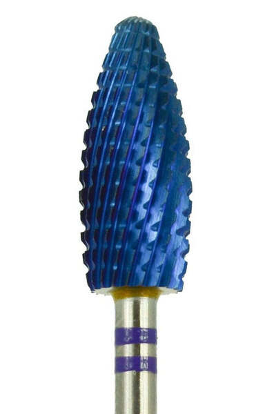 Ami Gel Cap pentru Freza de Unghii - Con D6M din Tungsten Albastru