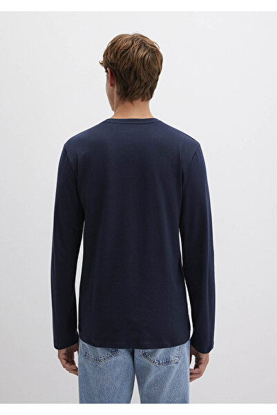 Mavi Erkek Uzun Kollu Lacivert Basic T-shirt 062477-27308