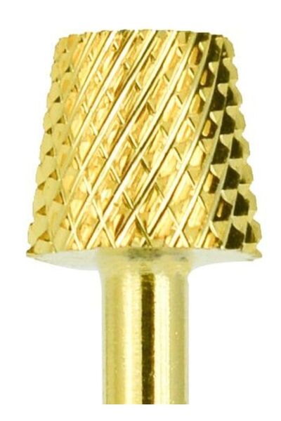 Ami Gel Cap pentru Freza de Unghii - Trapez D6M din Carbid Auriu