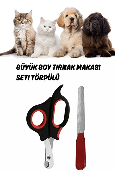 ego home Kedi Köpek Tırnak Makası Pet Evcil Hayvanları Için Büyük Boy Törpülü...