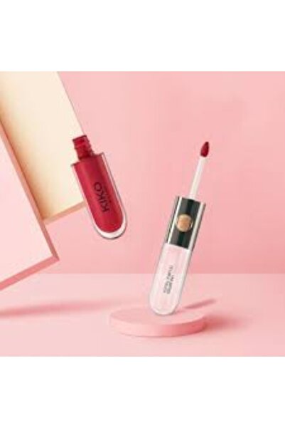 Kiko KIKO MILANO Υγρό Κραγιόν Unlimited Διπλό Touch - 108 Satin Current Red