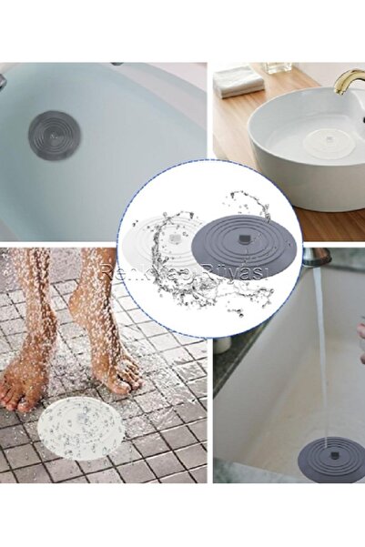 RENK YAPI RÜYASI Kötü Koku Önleyici Silikon Mat Banyo Mutfak Lavabo Balkon Gider Tıpası Kapağı Böcek Önleyici