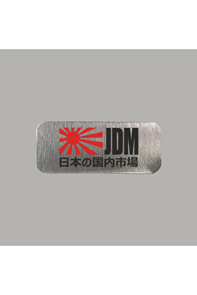 CRF JDM Honda Toyota Nissan Metal Etiket 3x7 cm Arkası Yapışkanlı 1 Adet