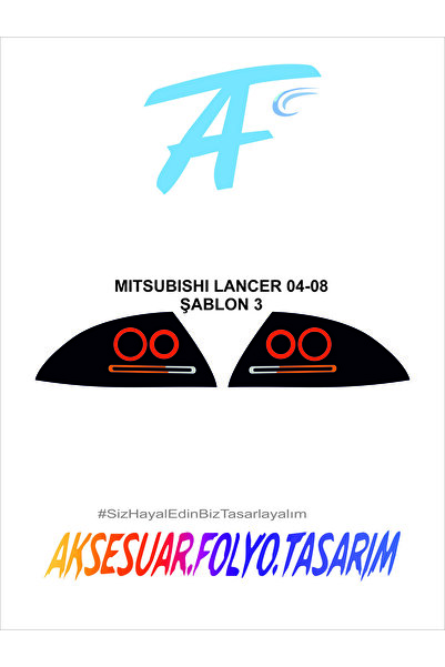 aksesuar folyo tasarım مصد خلفي لميتسوبيشي لانسر 04-08