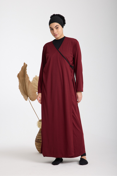 AKPİYYER Side-Tie Double-Breasted Women's Prayer Dress