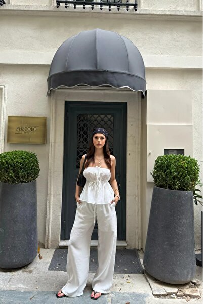 Valeur Straplez Büzgülü Yazlık Takım