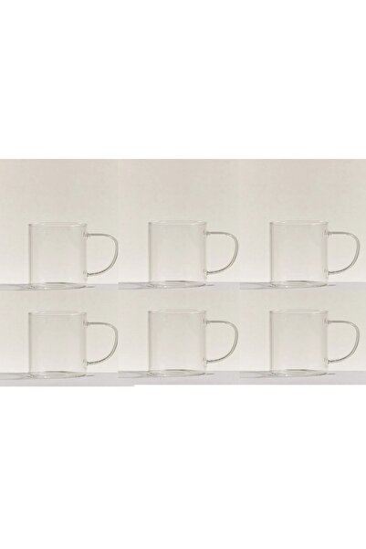 Paşabahçe D0002 Lite Borosilicate 6-Piece Mug Set with Handles - 220 Cc.