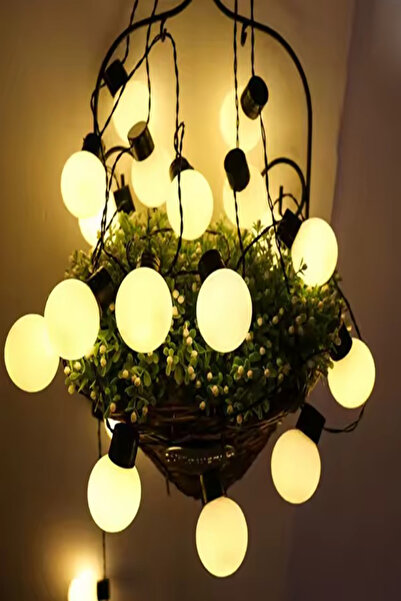 Tor Store 28 Ledli 220V Fişli Mini Top Led Aydınlatma Dekoratif Süsleme Sarı ...
