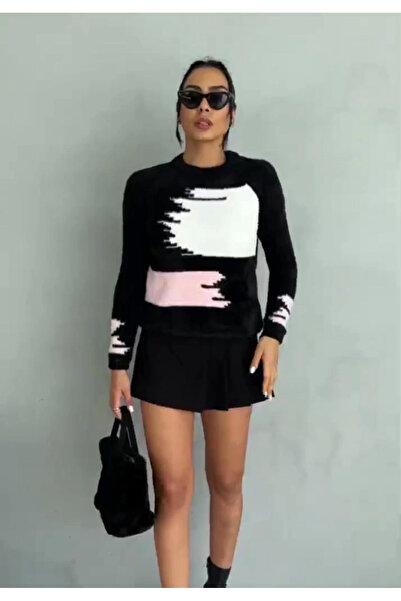 Zerenyus Mustache Knitwear Sweater Black