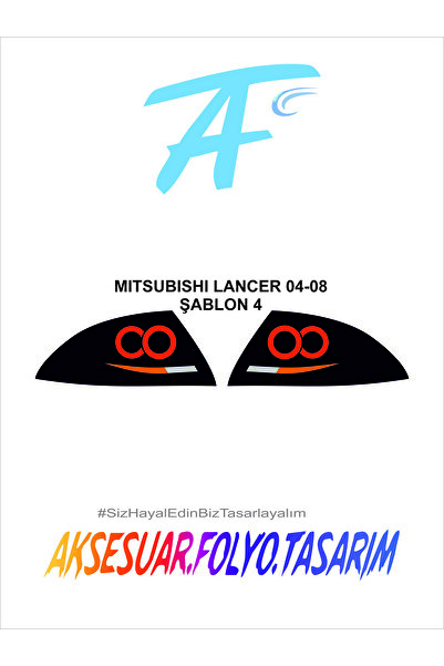 aksesuar folyo tasarım مصد خلفي لميتسوبيشي لانسر 04-08