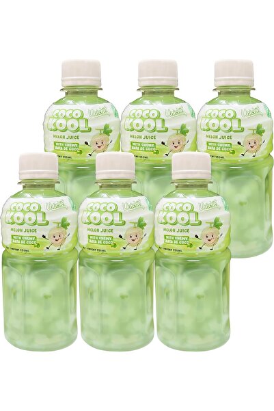 UNICHEF كوكو كول (عبوة من 6 قطع) - عصير فاكهة البطيخ مع ناتا دي كوكو (جيلي جوز الهند) 320 مل | سكر