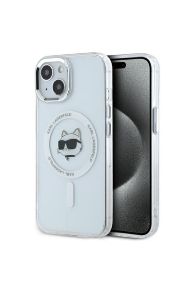 Karl Lagerfeld Husa iPhone 15 Plus Karl Lagerfeld IML MagSafe, Metal Choupett...