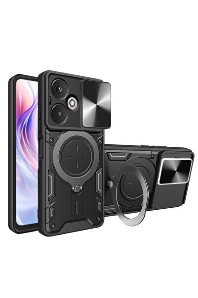 Techsuit Husa Xiaomi Redmi 13C 5G CamGuard Pro, negru