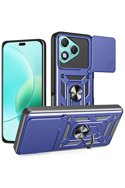 Techsuit Husa Honor 400 Lite protectie camera CamShield Series, albastru