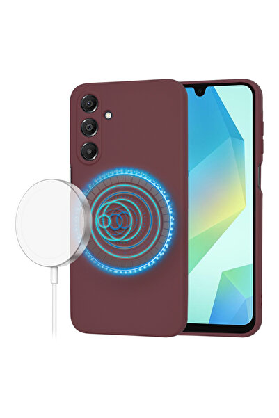 Techsuit Husa silicon Samsung Galaxy A16 SoftFlex MagSafe, bordo