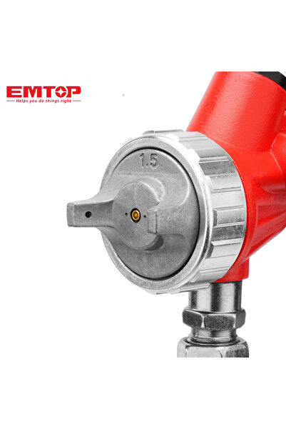 EMTOP Professional Airless Paint Spray Gun - 1000cc Capacity, High Performance for Primers and Industrial Coatings