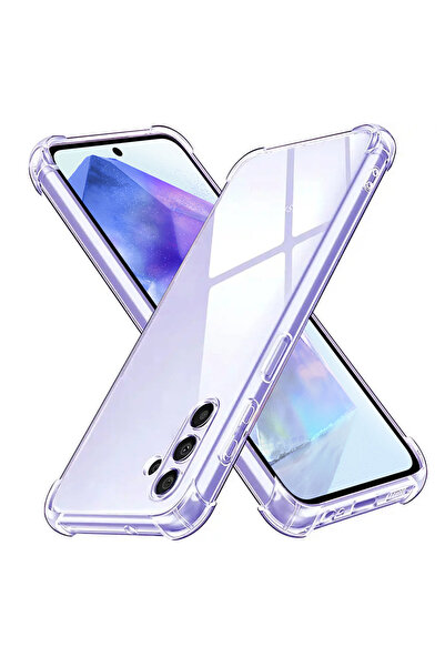 Techsuit Husa Samsung Galaxy A55 5G Αντικραδασμική Διαφανής Σιλικόνη, Διαφανής