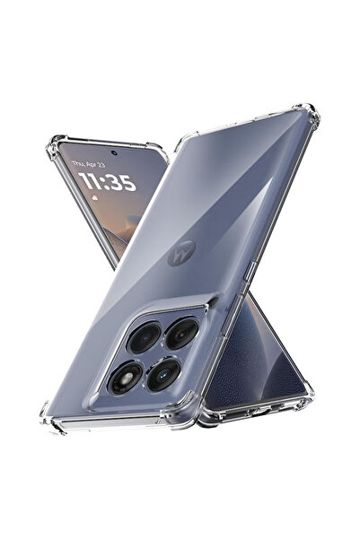 Techsuit Husa Motorola Edge 60 Fusion Shockproof Clear Silicone, transparenta