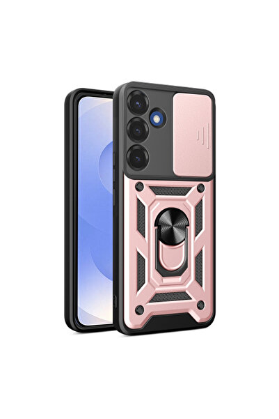 Techsuit Husa Samsung Galaxy S25 protectie camera CamShield Series, roz