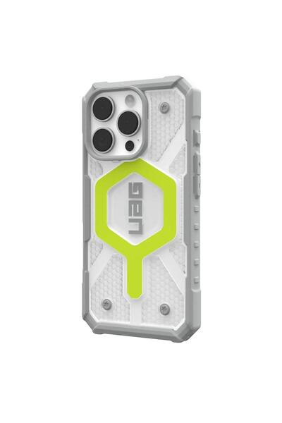UAG Husa iPhone 16 Pro Pathfinder Clear Magsafe, Active Neon