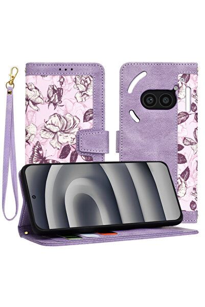 Techsuit Husa personalizata fete Nothing Phone (2a) FlipCraft, mov