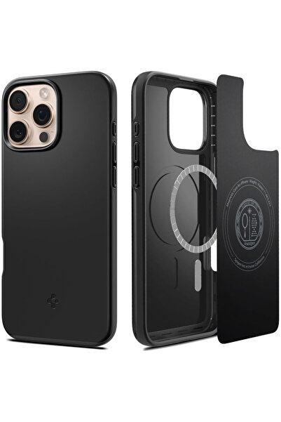 Spigen Husa iPhone 16 Pro Max Thin Fit MagSafe, negru