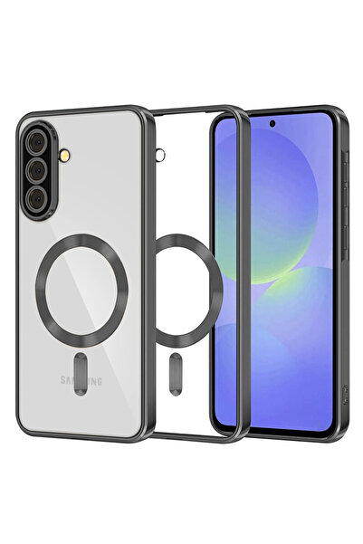 Techsuit Husa premium Samsung Galaxy A36 5G Luxury Crystal MagSafe, μαύρο