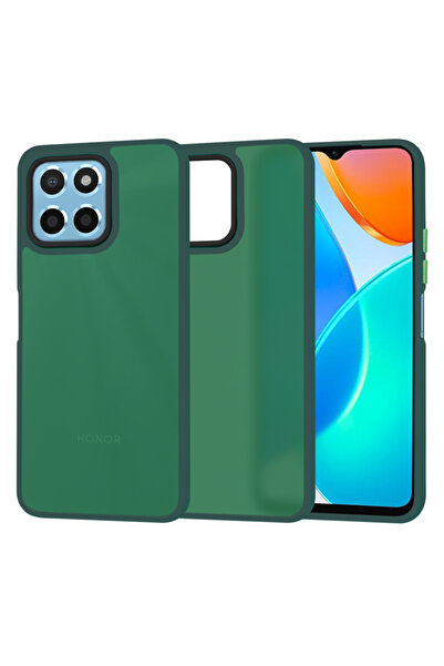 Techsuit Husa Honor X6 HaloFrost Series, verde inchis