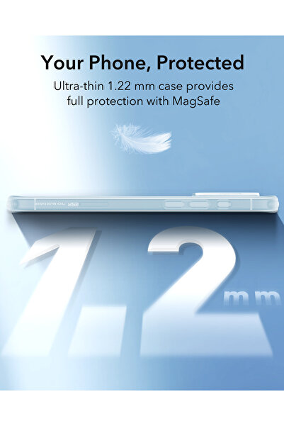 ESR iPhone 16 Zero HaloLock case, blue