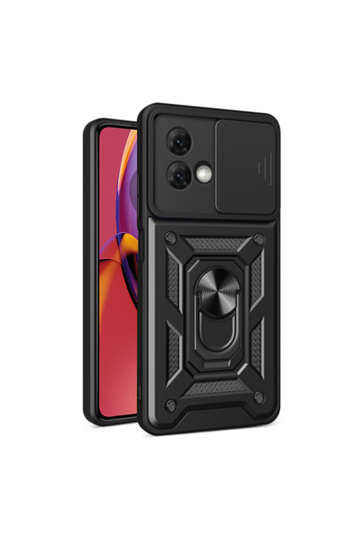 Techsuit Husa Motorola Moto G84 protectie camera CamShield Series, negru