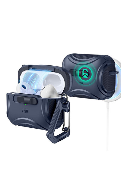 ESR Husa Apple AirPods Pro Cyber Magnetic Lock HaloLock, albastru