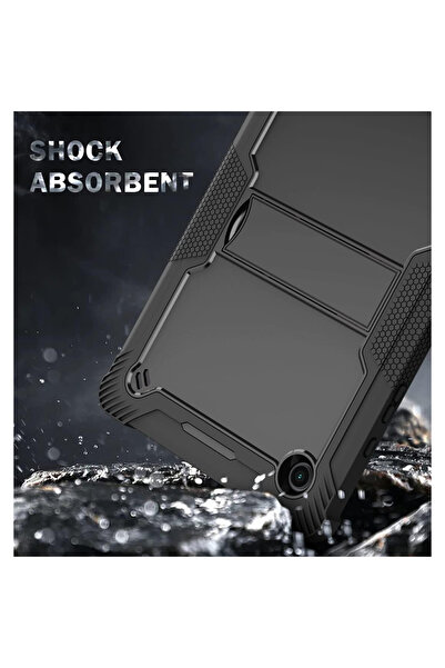 Techsuit [Pachet 360°] Husa + folie sticla Samsung Galaxy Tab A8 10.5 (2021) Rugged TabShell, negru